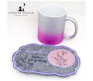 Stickserie ITH - Mug Rugs Set Girls